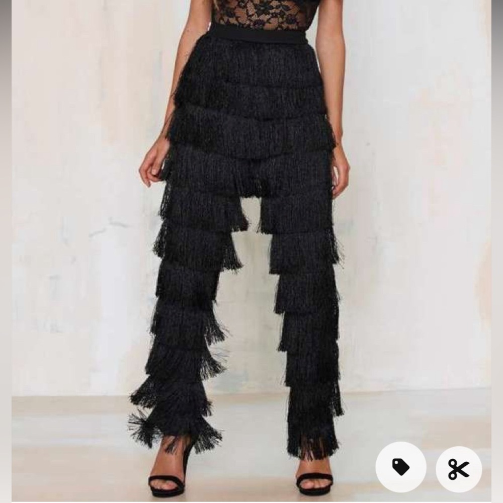 Lavish Alice Fringe Pants